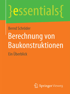 cover image of Berechnung von Baukonstruktionen